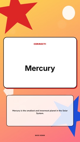Kids · Rainbow answer quiz video template preview