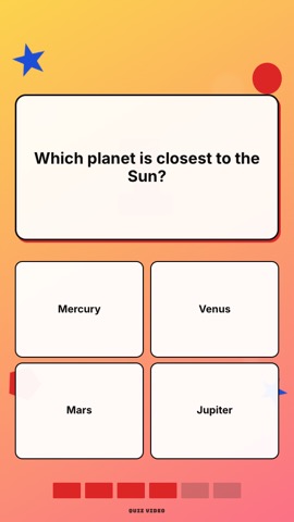 Kids · Rainbow quiz video template preview
