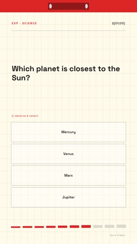 Lab · Cream quiz video template preview