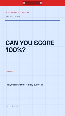 Lab · Glacier hook quiz video template preview