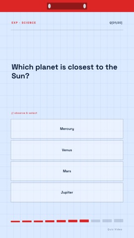 Lab · Glacier quiz video template preview