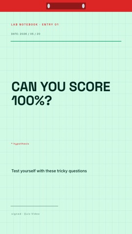 Lab · Mint hook quiz video template preview