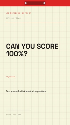Lab · Parchment hook quiz video template preview