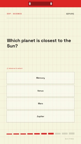 Lab · Parchment quiz video template preview