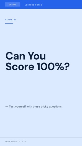 Lecture · Glacier hook quiz video template preview