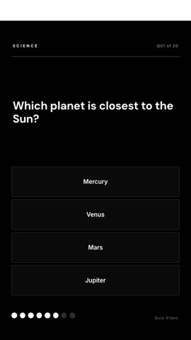 Lecture · Noir quiz video template preview
