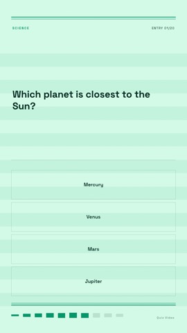 Ledger · Mint quiz video template preview