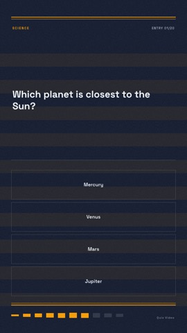 Ledger · Slate quiz video template preview