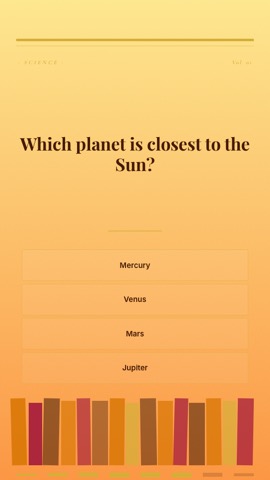 Library · Apricot quiz video template preview