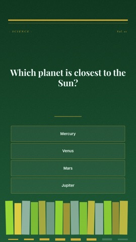 Library · Forest quiz video template preview