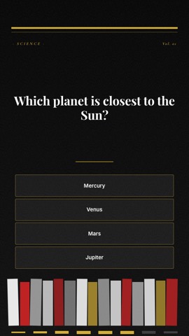 Library · Noir quiz video template preview