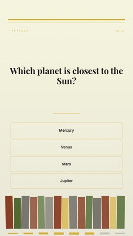 Library · Parchment quiz video template preview