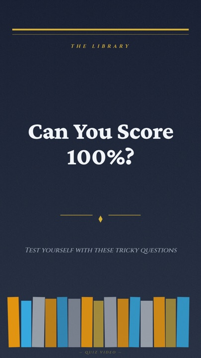 Library · Slate hook quiz video template preview
