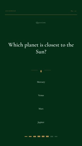 Lit · Forest quiz video template preview