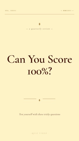 Lit · Peach hook quiz video template preview