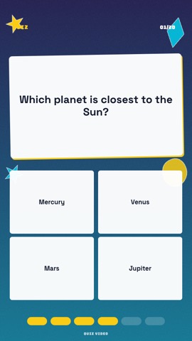 Locker · Electric quiz video template preview