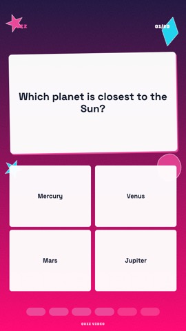 Locker · Miami quiz video template preview