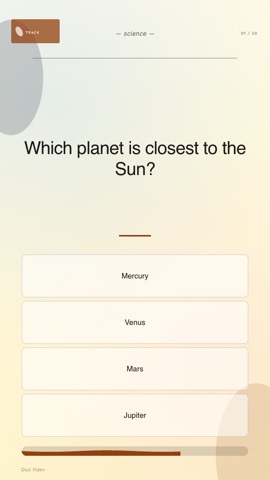 Lofi · Cream quiz video template preview