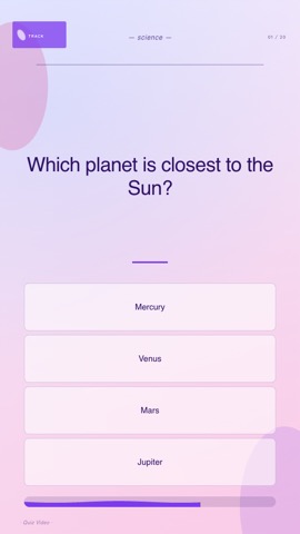 Lofi · Lavender quiz video template preview