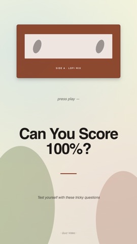 Lofi · Parchment hook quiz video template preview