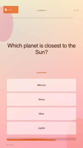 Lofi · Peach quiz video template preview