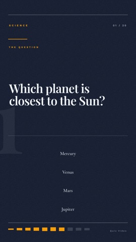Fashion · Slate quiz video template preview