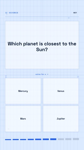 Math · Glacier quiz video template preview