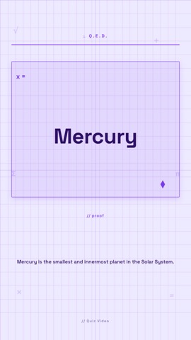 Math · Lavender answer quiz video template preview