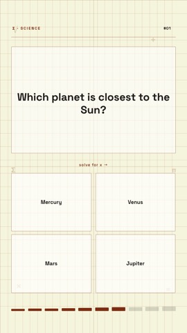 Math · Parchment quiz video template preview