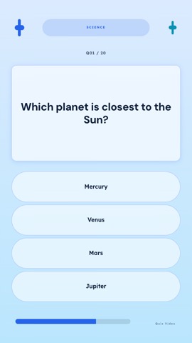 Clinic · Glacier quiz video template preview
