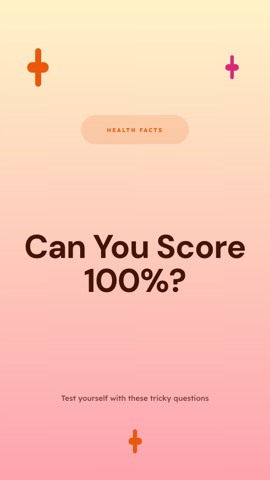 Clinic · Peach hook quiz video template preview