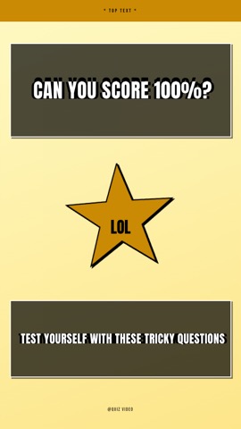Meme · Butter hook quiz video template preview