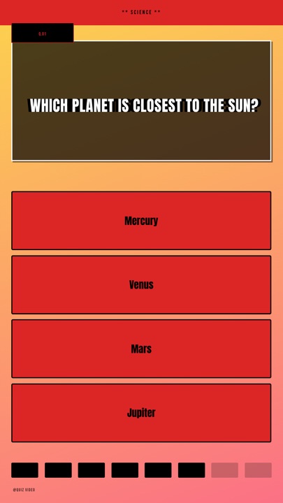 Meme · Pop Art quiz video template preview