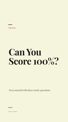 Editorial · Parchment hook quiz video template preview