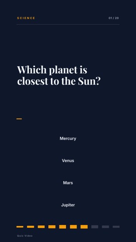 Editorial · Slate quiz video template preview