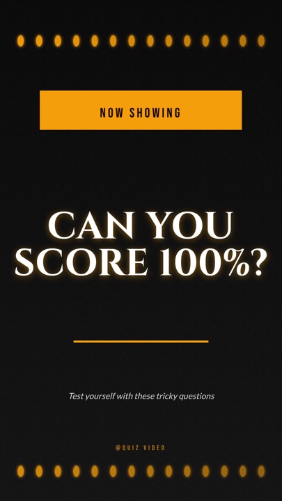 Movie · Noir hook quiz video template preview
