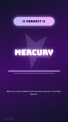 Neon Arcade · Cosmos answer quiz video template preview