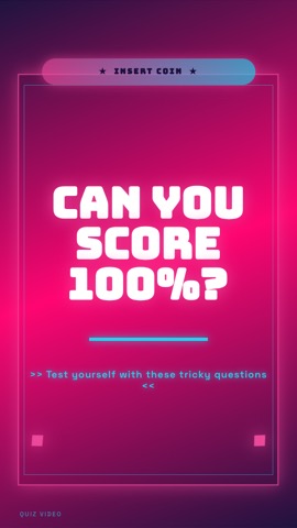 Neon Arcade · Miami hook quiz video template preview