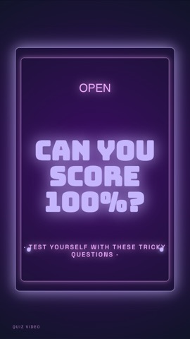Neon Bar Sign · Cosmos hook quiz video template preview