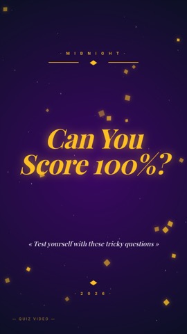 New Years · Cosmos hook quiz video template preview