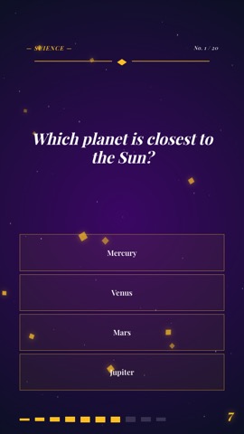 New Years · Cosmos quiz video template preview