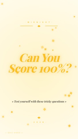 New Years · Cream hook quiz video template preview