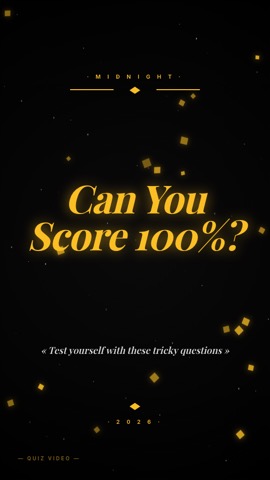 New Years · Noir hook quiz video template preview
