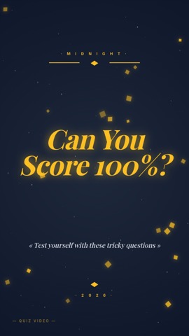 New Years · Slate hook quiz video template preview