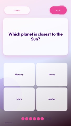 Pastel · Cotton Candy quiz video template preview