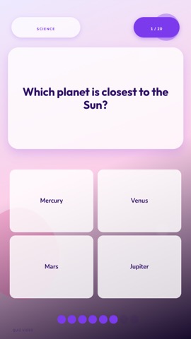 Pastel · Lavender quiz video template preview