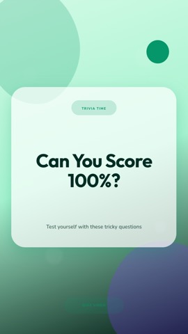 Pastel · Mint hook quiz video template preview