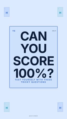 Periodic · Glacier hook quiz video template preview