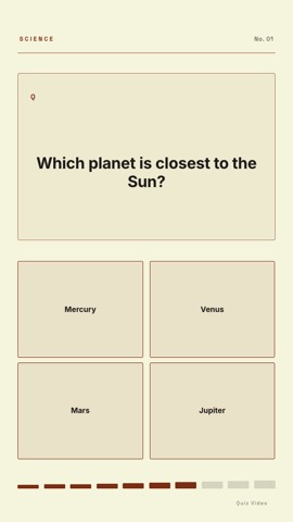 Periodic · Parchment quiz video template preview