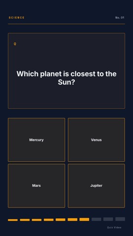 Periodic · Slate quiz video template preview